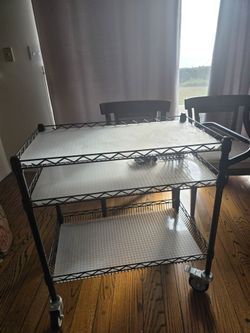 3-Tier Wire Rolling Storage Cart