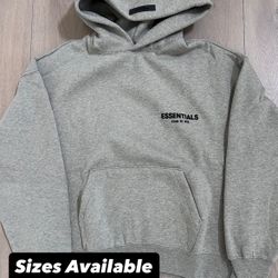 Dark Grey Essentials Hoodies