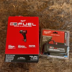 Milwaukee m18 3/8 mid torque impact and 6.0 H.O. battery