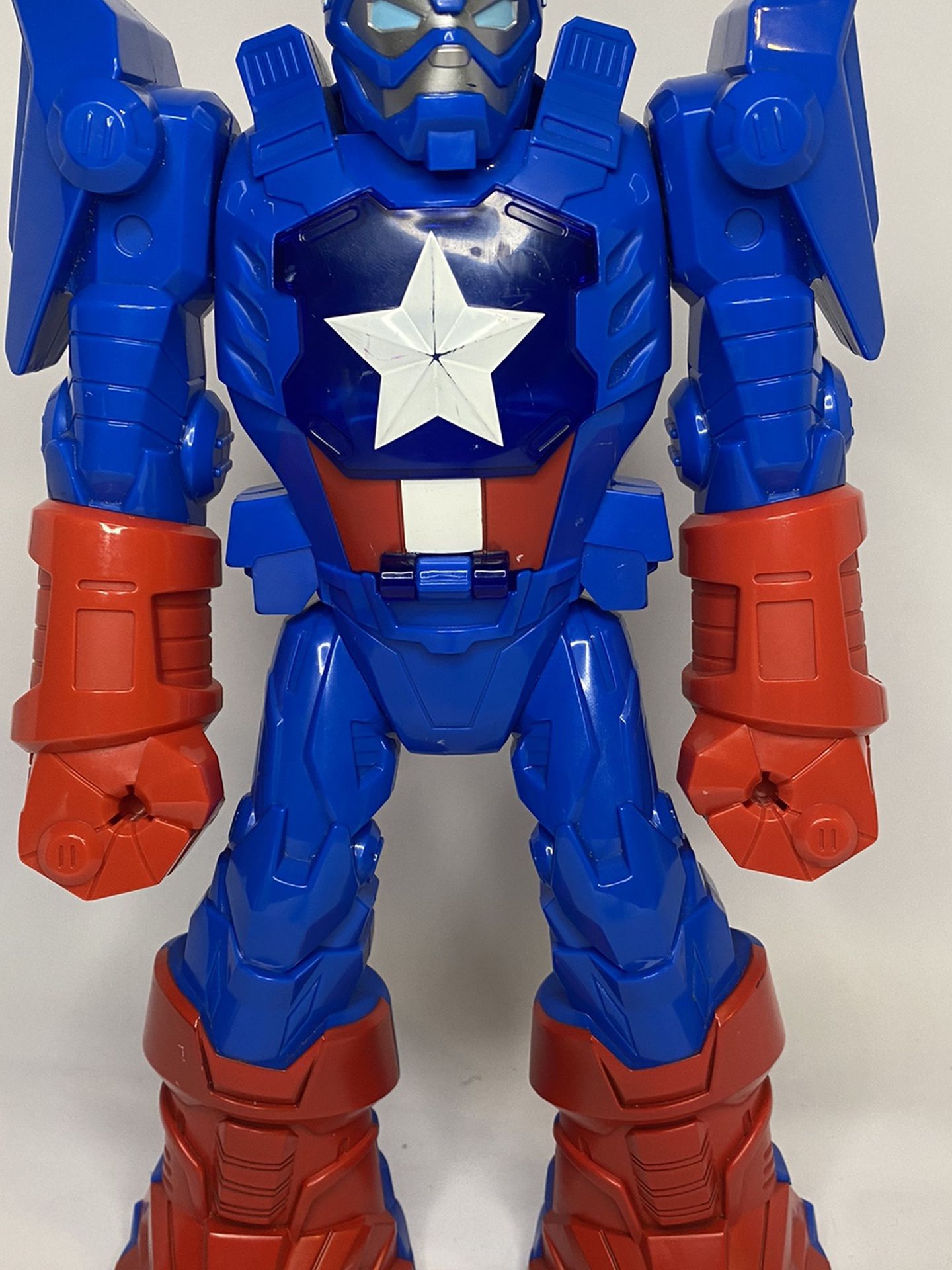Mech Armor Captain America Robot Exoskeleton Marvel Playskool Heroes Super Adven
