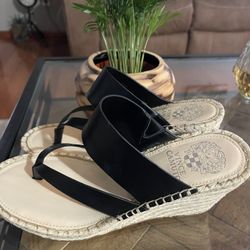 Vince Camuto Platform Sandals Black Size 8.