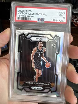 Victor Wembanyama Rookie Silver Prizm PSA 9 MINT CONDITION