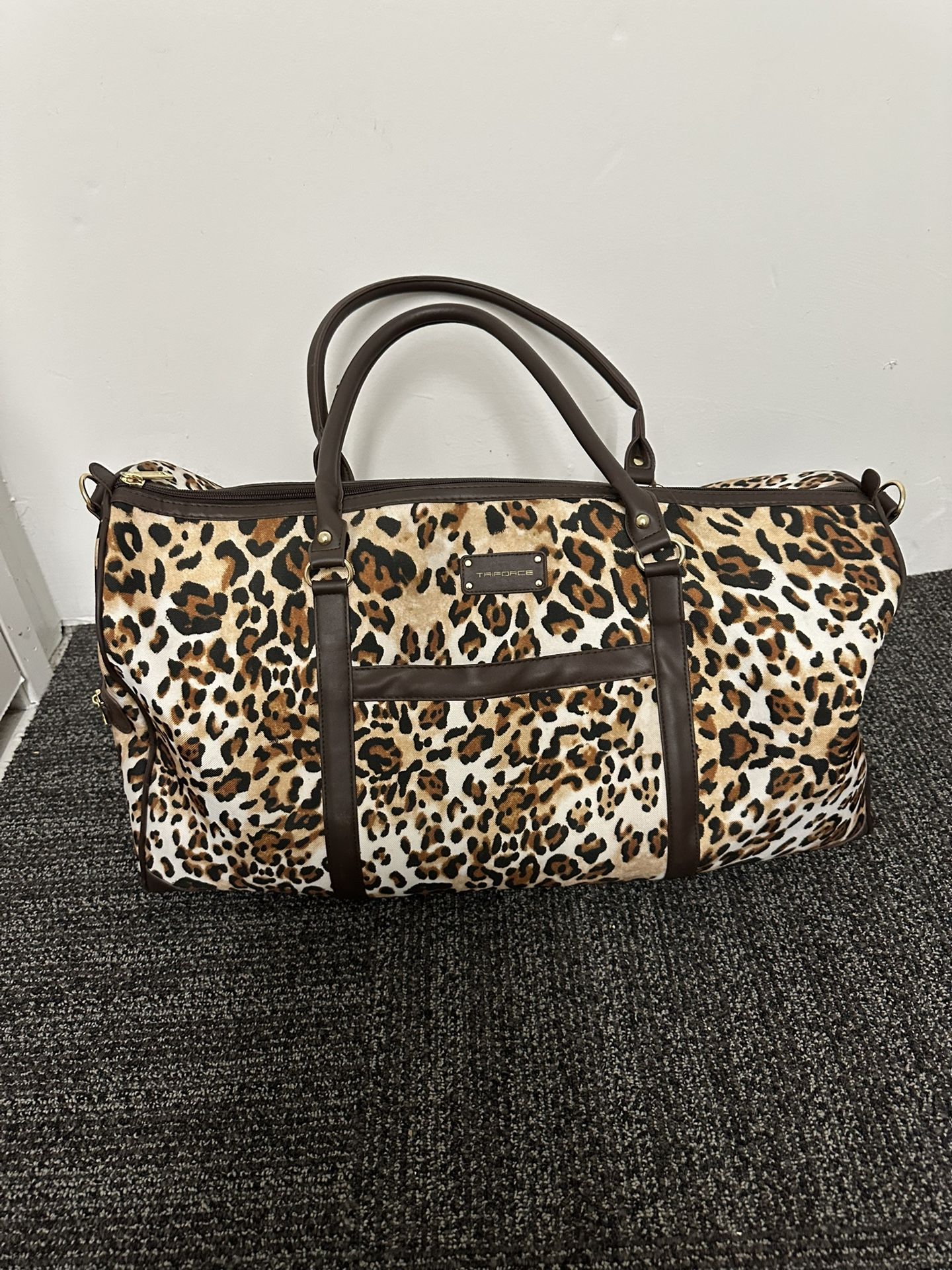 Triforce Leopard Print Duffel Travel Bag