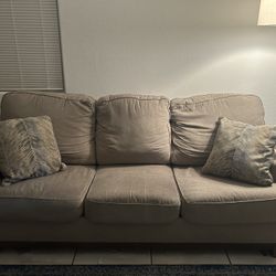Couch with Accent Pillows