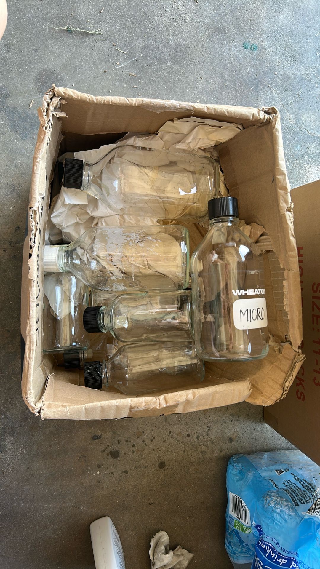 9 Wheaton Glass Bottles