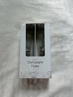 Mr. and Mrs. Champagne Glasses
