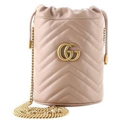 Gucci GG Marmont Bucket Bag Matelasse Leather Mini

