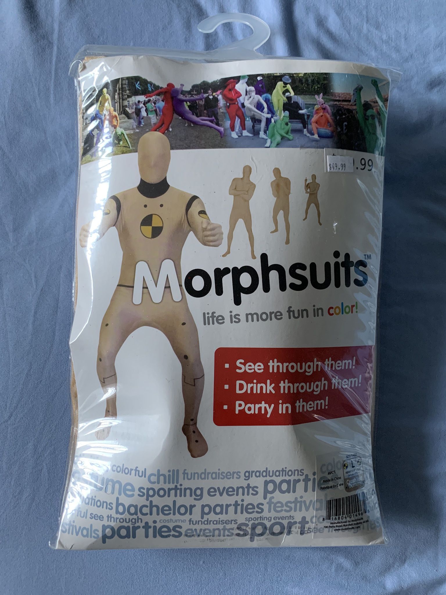 Crash Test Dummy Morphsuits - Brand New