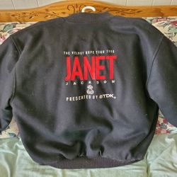 Janet Jackson varsity tour jacket
