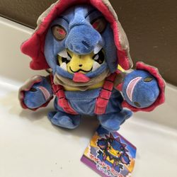 New Pikachu In A Hydreigon Poncho Pokemon Plush