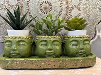 Bohemian style Buddha Plants not included