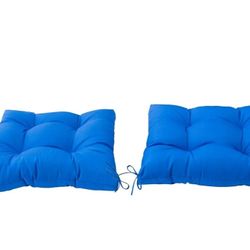Two, Marine Blue 19x19 Cushions. $10 Each