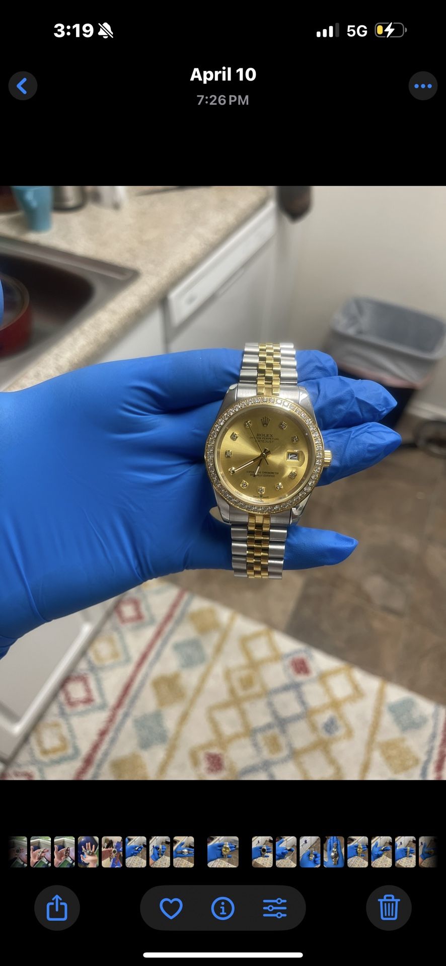 Gold Silver Luxury Watch (NOT ACTUAL PRICE)