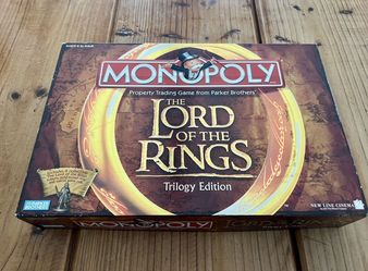 This is the Monopoly: The Lord of the Rings Trilogy Edition board game