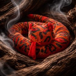 Plush Red And Orange 5foot Long Snake 