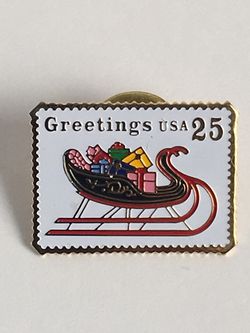 USA 🇺🇸 25 STAMP BROOCH