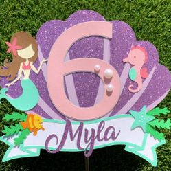 Mermaid Cake Topper