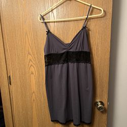 Grey And Black Nightgown