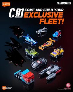 Transformers Wheels C01 Roll Out Model Kit Cars Vehicles Hasbro Blokees