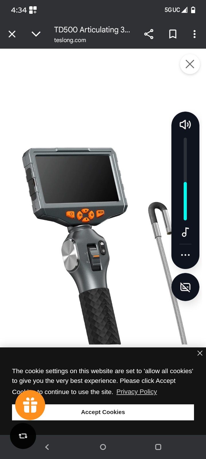 Teslong Borescope / Camera