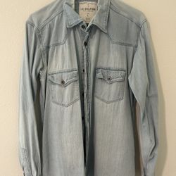 La dolfina jean jacket size large 