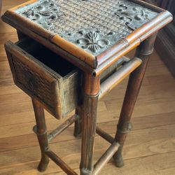 Honduran Burnt  Bamboo Plant Stand