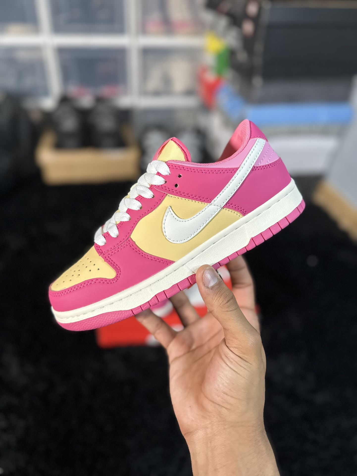 “Strawberry Peach Cream” Nike Dunk Lows 6.5/M, 8/W 🍓