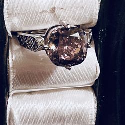 Purple Gem Adjustable Ring 