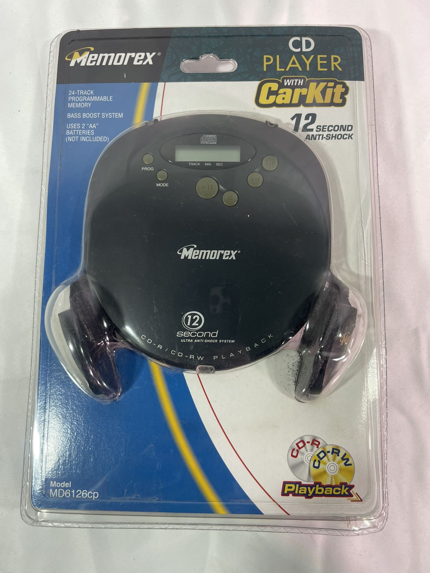 Memorex MD6126CP Portable CD Player Car Kit Brand New Sealed