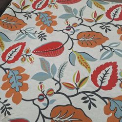 Kendra Crimson floral embroidery fabric