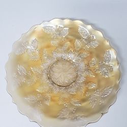 Rare Pre-70's Fenton Carnival Glass Footed Plate