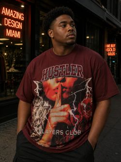 HUSTLER RED T-SHIRTS