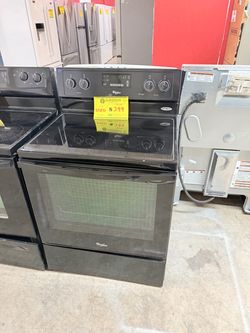 Whirlpool Black Electric Range Stove
