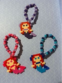 Mermaid PERLER Kandi bracelets raves festivals