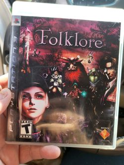 Folklore PS3 PlayStation 3 Complete Game Disc Case Manual Action RPG Fantasy CIB