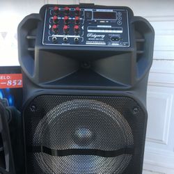 15 Inch Rechargeable Bluetooth Speaker/aux/fm/USB And SD Port/microphone For Karaoke/brand New!!