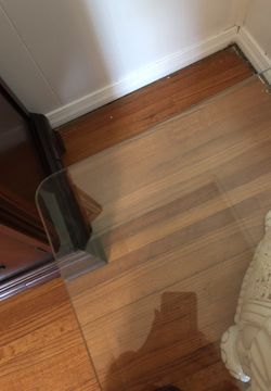 Thick beveled quarter-inch glass 2’ x 2’