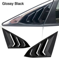 Brand New Honda Civic 10th 2016-2021 4DR SEDAN ABS Glossy Black Style Rear Side Vent Window Scoop Louver Cover