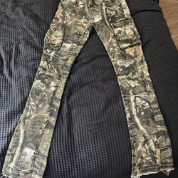 Camo Stacked Jeans Size 32