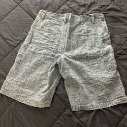 Blue and white cargo shorts #cargo #summer