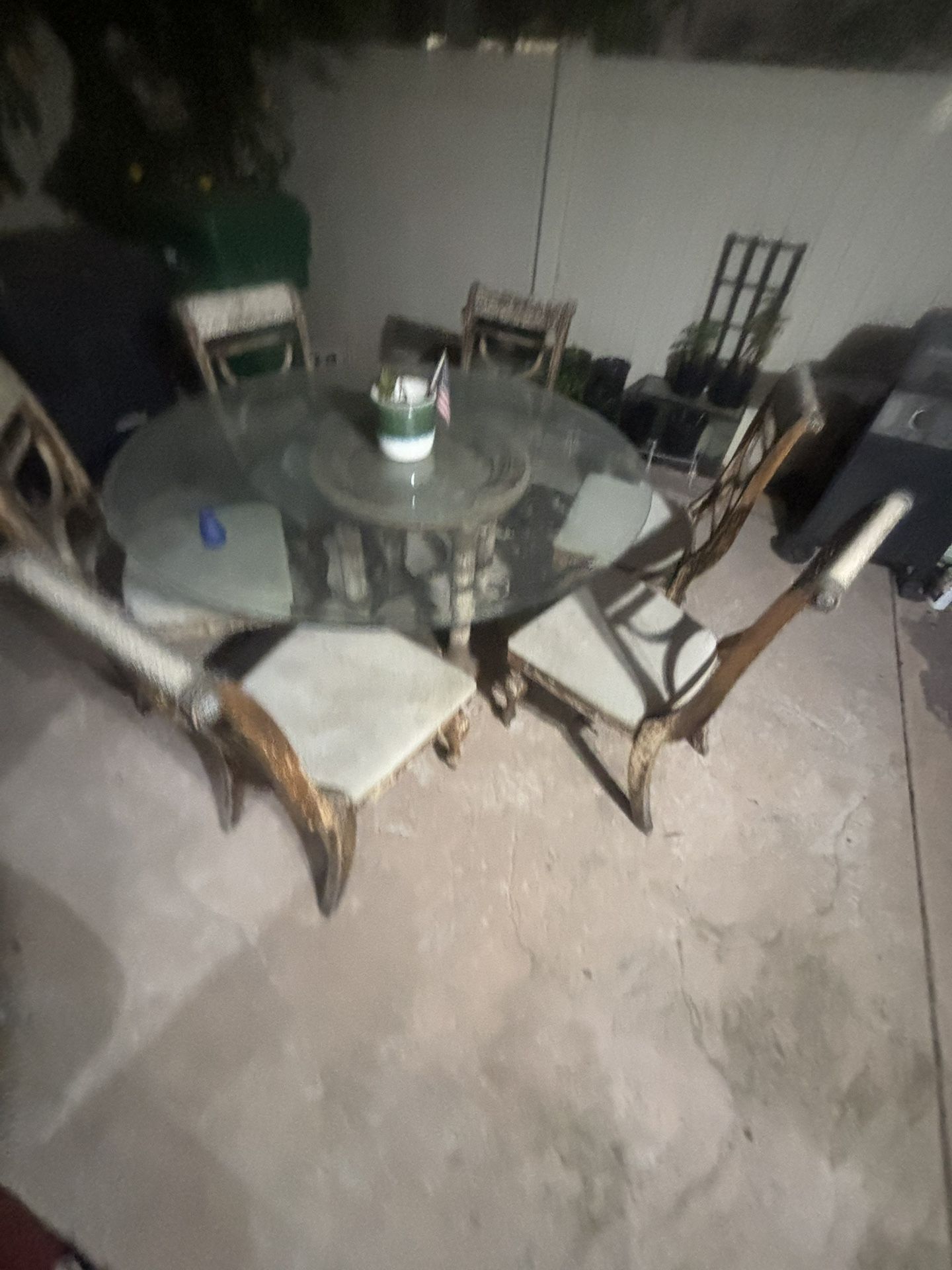 DINING TABLE AND CHAIR SET - for Indoor Or Outdoor