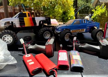 Traxxas Rustler RC Truck Lot with Charger and Batteries