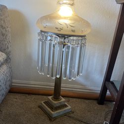 Antique Crystal Lamp 