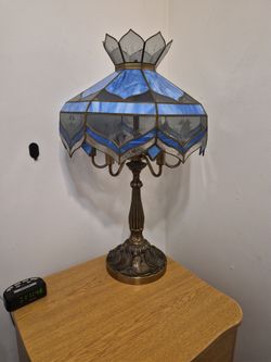 Tiffany style stained glass lamp.
