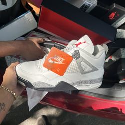 Jordan 4 White Cement 