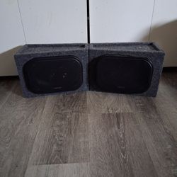 Pair of Car/Truck Box Speakers – Carpeted Enclosures - $40 NEED GONE THIS WEEK 