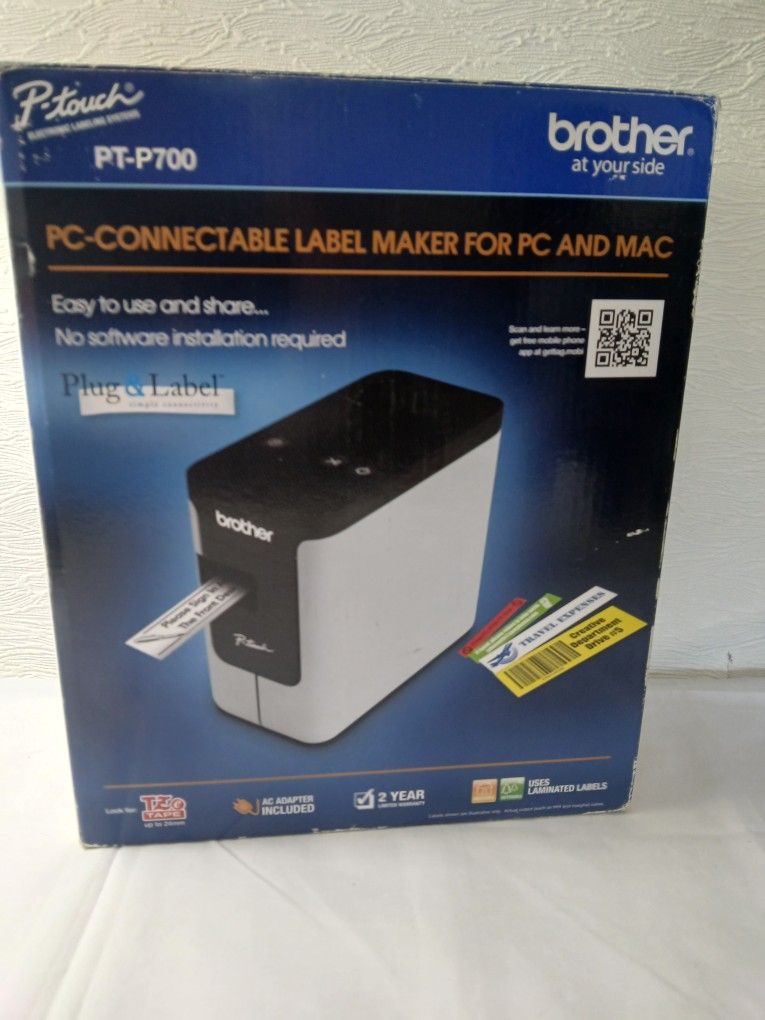 New! Brother P-Touch PT-P700 PC-Connectable Label Printer