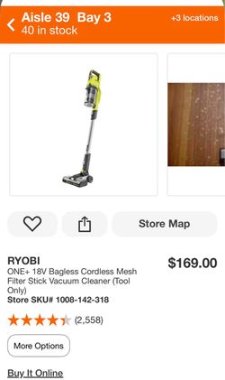 Ryobi vacuum cleaner