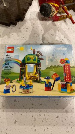 Retired Lego set with damaged but unopened box