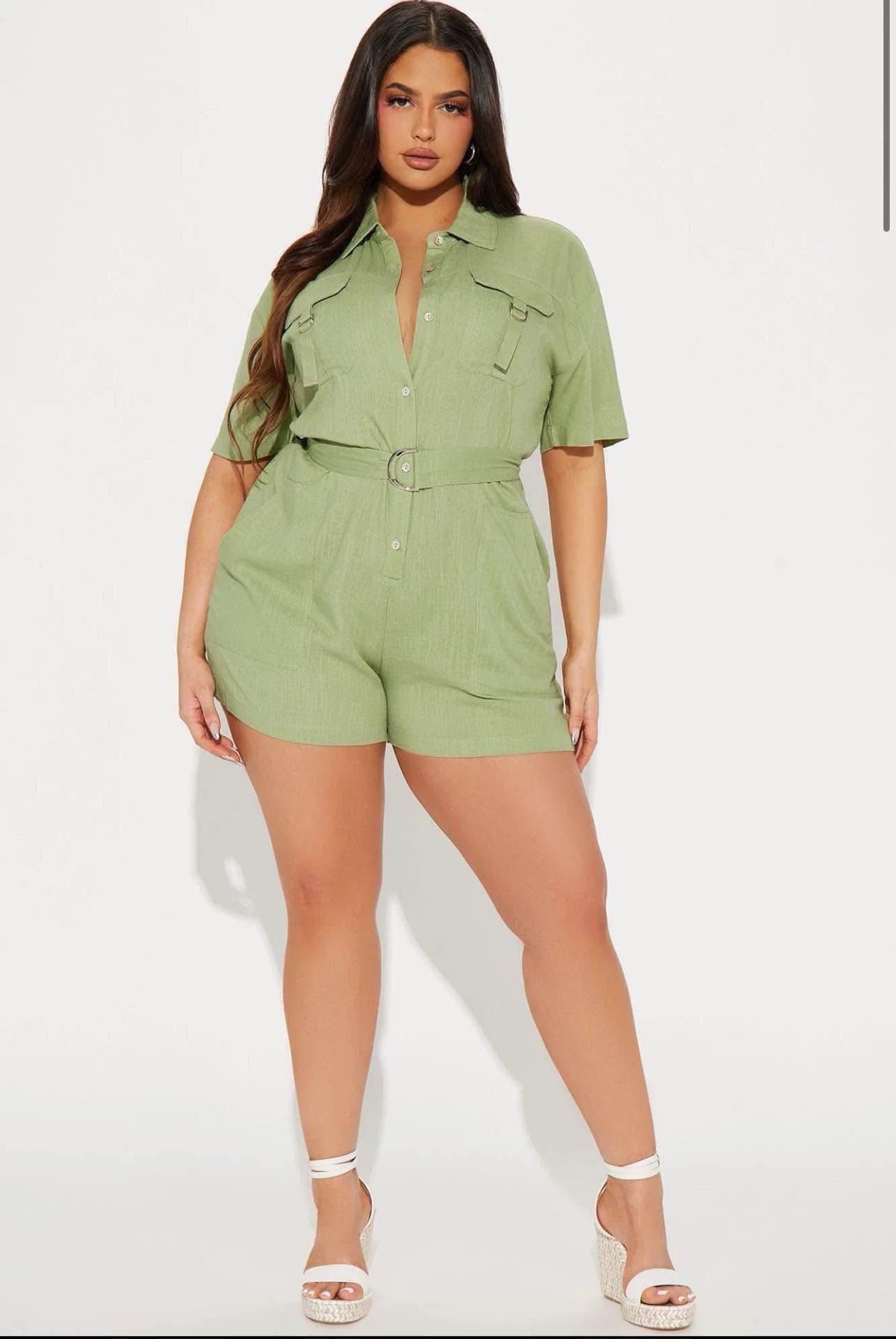 Large Green Romper